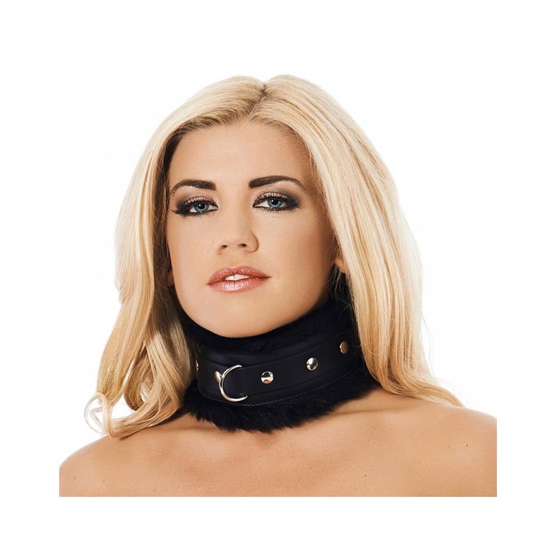 BONDAGE PLAY - COLLAR LUX FAUX FUR