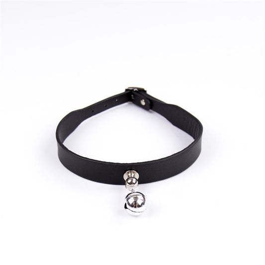 LATETOBED BDSM LINE - COLLAR WITH BELL ADJUSTABLE 43 CM BLACK