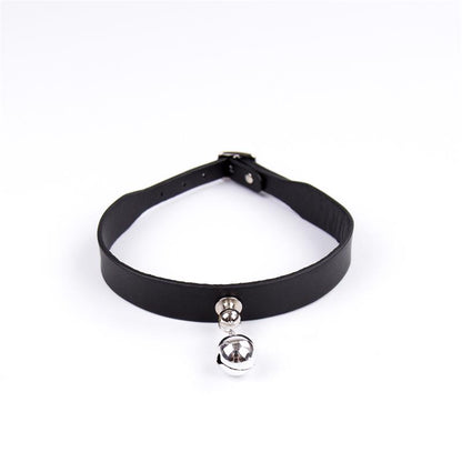 LATETOBED LIGNE BDSM - COLLIER AVEC GRELOT RÉGLABLE 43 CM NOIR