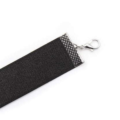LATETOBED BDSM LINE - COLLAR WITH BOW AND BELL 29 CM SIZE M BLACK