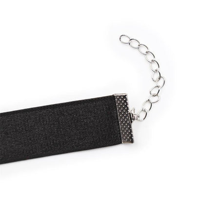 LATETOBED BDSM LINE - COLLAR WITH BOW AND BELL 36 CM SIZE L BLACK