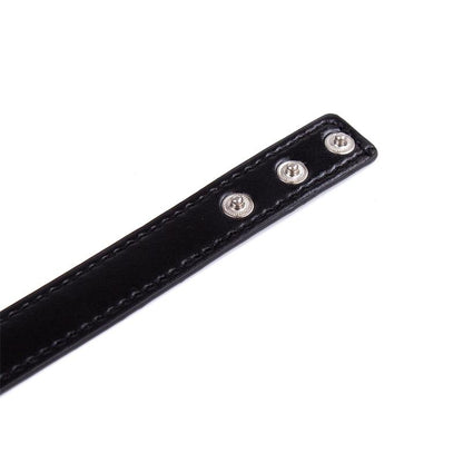 LATETOBED BDSM LINE - COLLAR WITH HOOP ADJUSTABLE 38,2 CM BLACK