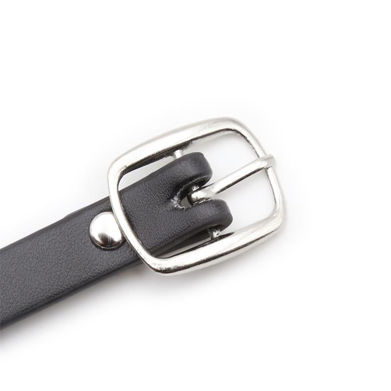 LATETOBED BDSM LINE - COLLAR WITH HOOP AND BELL BLACK