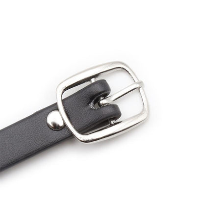 LATETOBED BDSM LINE - COLLAR WITH HOOP AND BELL BLACK