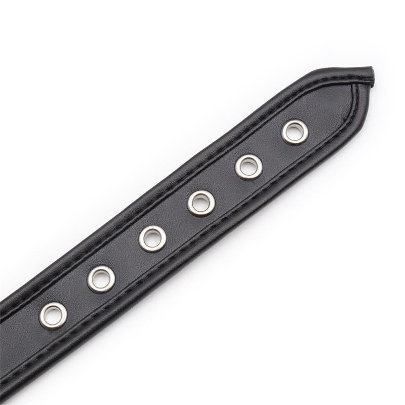 LATETOBED BDSM LINE - COLLAR WITH HOOP BLACK