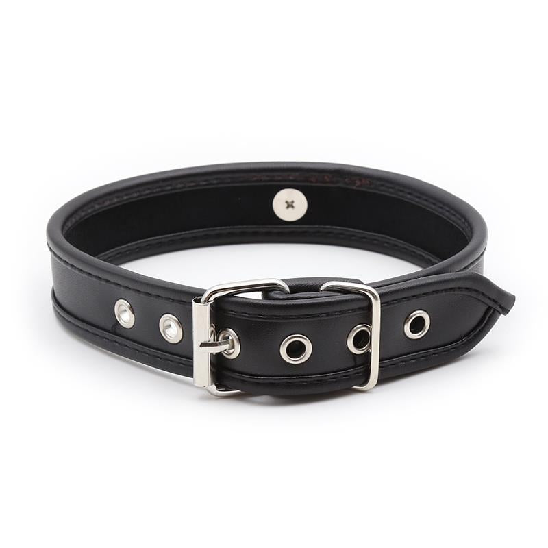 LATETOBED BDSM LINE - COLLAR WITH HOOP BLACK