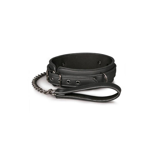 EASYTOYS - COLLAR WITH LEASH BLACK