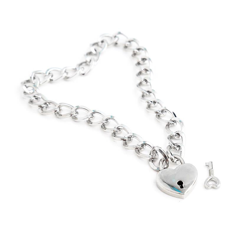 LATETOBED BDSM LINE - COLLAR WITH LOCK METAL SIZE M 44 CM