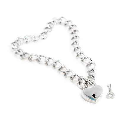 LATETOBED BDSM LINE - COLLAR WITH LOCK METAL SIZE M 44 CM