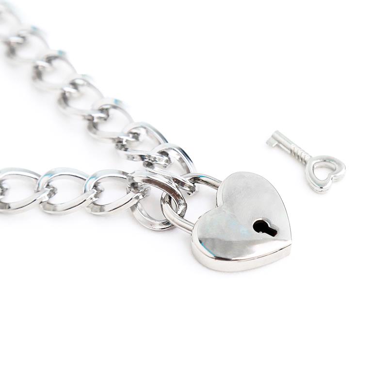LATETOBED BDSM LINE - COLLAR WITH LOCK METAL SIZE M 44 CM