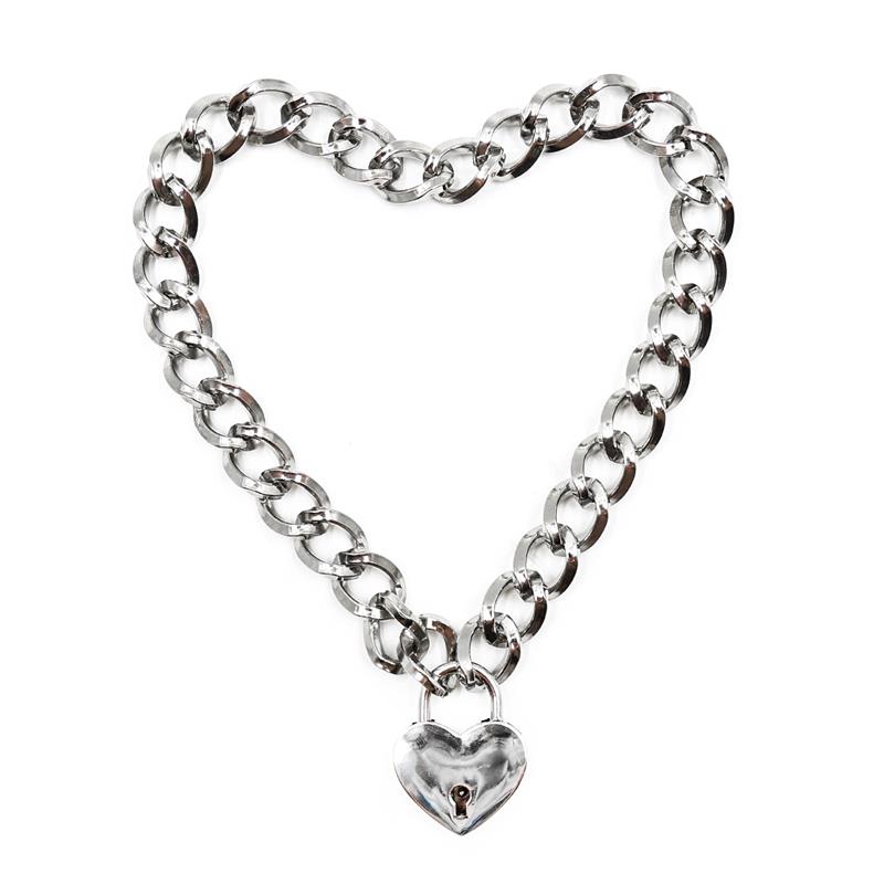 LATETOBED BDSM LINE - COLLAR WITH LOCK METAL SIZE M 44 CM