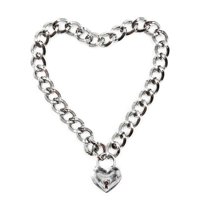 LATETOBED BDSM LINE - COLLAR WITH LOCK METAL SIZE M 44 CM