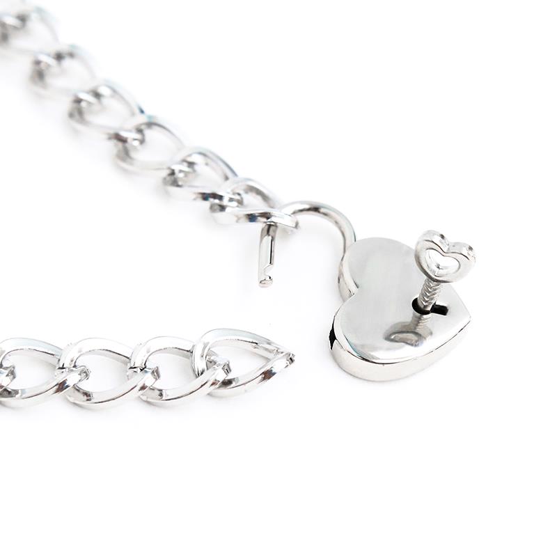 LATETOBED BDSM LINE - COLLAR WITH LOCK METAL SIZE M 44 CM