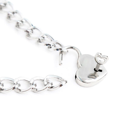 LATETOBED BDSM LINE - COLLAR WITH LOCK METAL SIZE M 44 CM