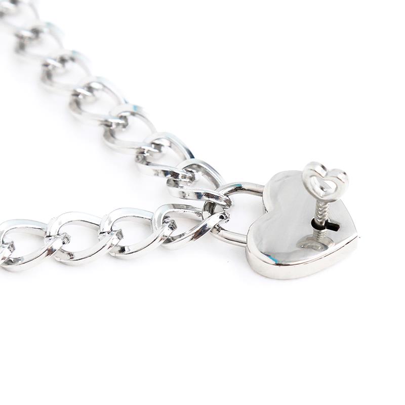 LATETOBED BDSM LINE - COLLAR WITH LOCK METAL SIZE M 44 CM