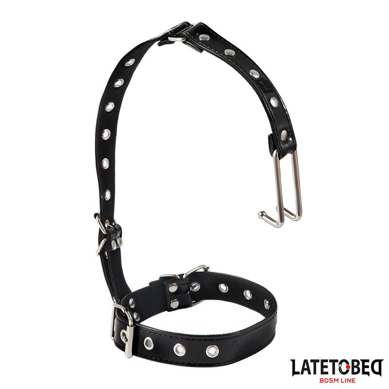 LATETOBED BDSM LINE - COLLAR WITH NOSE HOOK