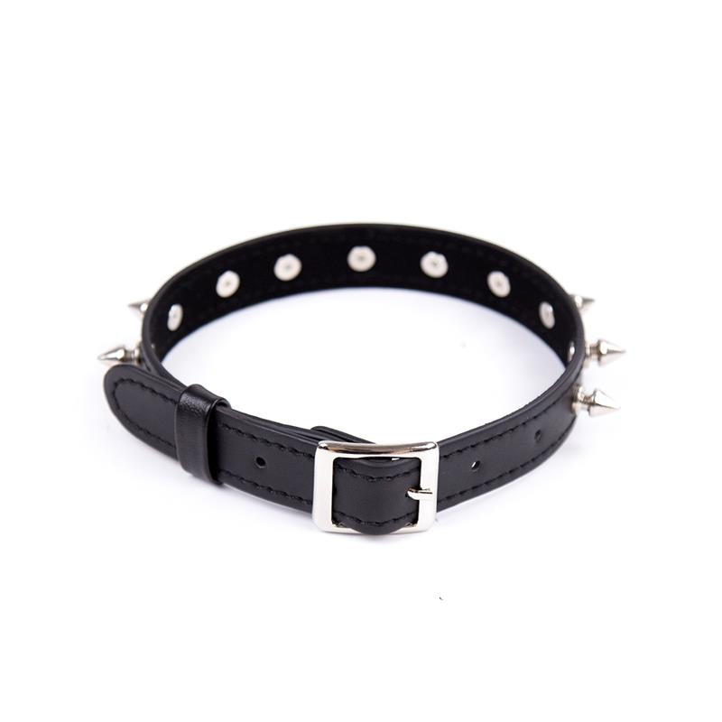 LATETOBED BDSM LINE - COLLAR WITH SPIKES ADJUSTABLE 43 CM BLACK
