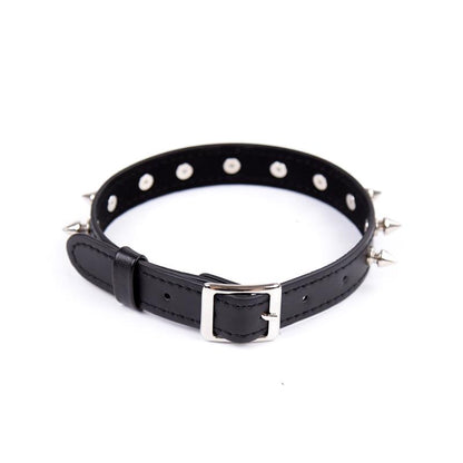 LATETOBED BDSM LINE - COLLAR WITH SPIKES ADJUSTABLE 43 CM BLACK
