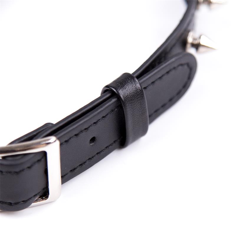 LATETOBED BDSM LINE - COLLAR WITH SPIKES ADJUSTABLE 43 CM BLACK