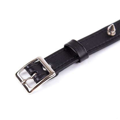 LATETOBED BDSM LINE - COLLAR WITH SPIKES ADJUSTABLE 43 CM BLACK
