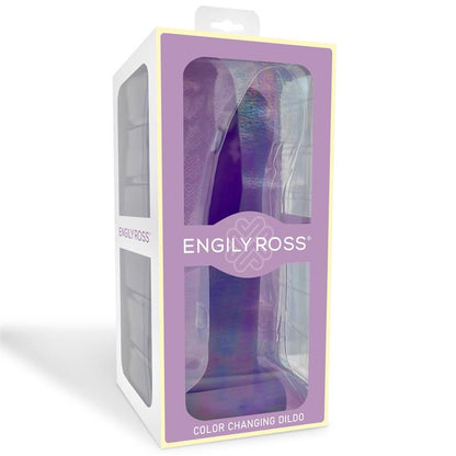 DILDOX BY ENGILY ROSS - COLOR-CHANGING DILDO PURPLE TO PINK SIZE L 21 CM