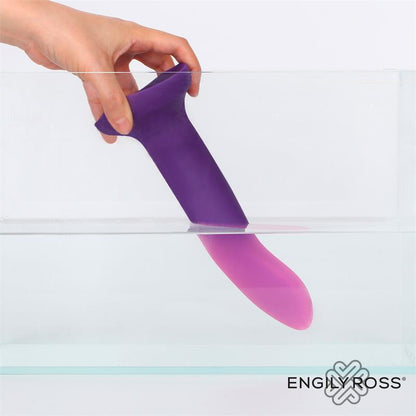 DILDOX BY ENGILY ROSS - COLOR-CHANGING DILDO PURPLE TO PINK SIZE M 17 CM