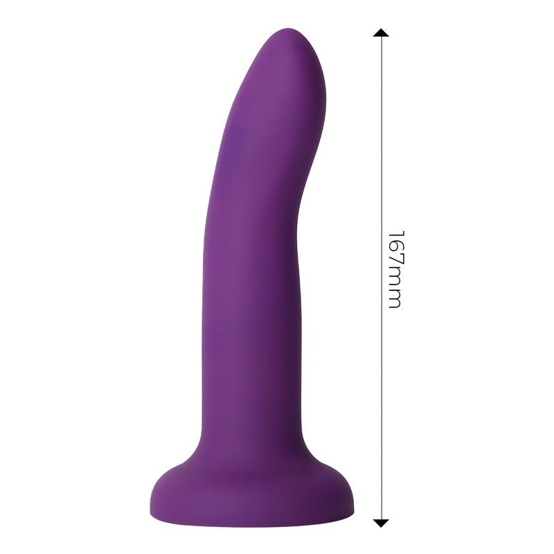 DILDOX BY ENGILY ROSS - COLOR-CHANGING DILDO PURPLE TO PINK SIZE M 17 CM