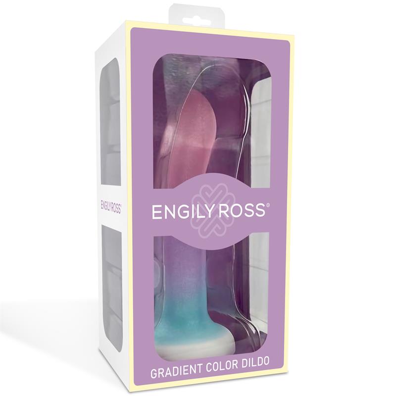DILDOX BY ENGILY ROSS - COLOR GRADIENT COLOUR WITH SUCTION CUP 13.6 CM