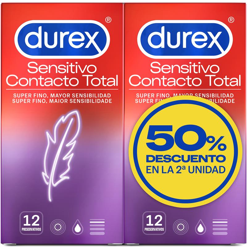 DUREX - PRÉSERVATIFS SUPER FINE SENSITIVE DUO 2 X 12 UNITÉS