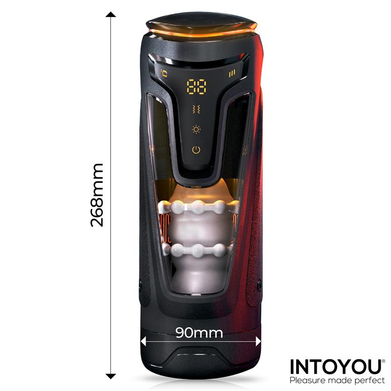INTOYOU - MASTURBATEUR MASCULIN CONOR AVEC FONCTIONS DE VA-ET-VIENT, VIBRATION ET CHALEUR