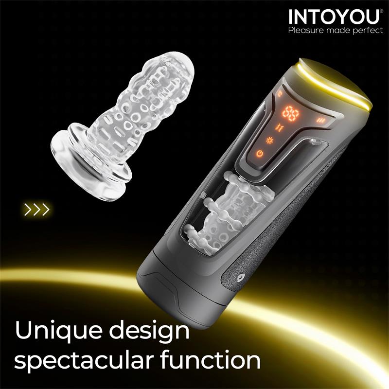 INTOYOU - MASTURBATEUR MASCULIN CONOR AVEC FONCTIONS DE VA-ET-VIENT, VIBRATION ET CHALEUR