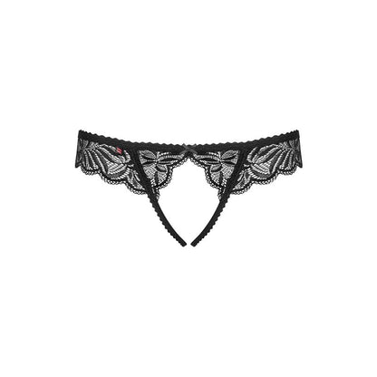 OBSESSIVE - CONTICA CROTCHLESS PANTIES BLACK