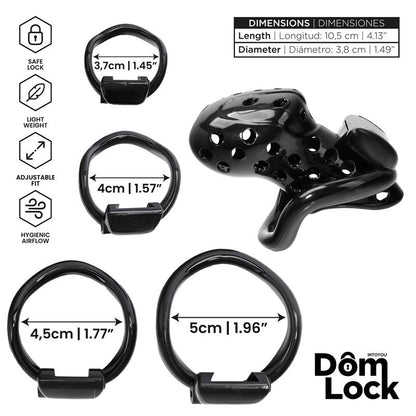 DOMLOCK - CONVICT CHASTITY CAGE WITH INTERNAL LOCK