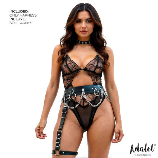 ADALET LINGERIE - CORAL HIP HARNESS LEG RING CHAIN ONE SIZE