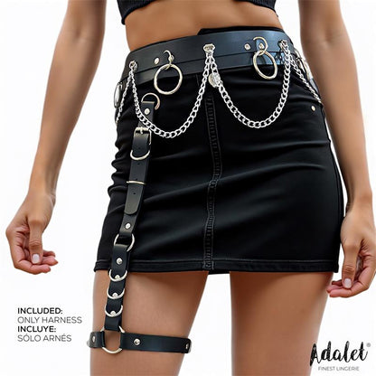 ADALET LINGERIE - CORAL HIP HARNESS LEG RING CHAIN ONE SIZE