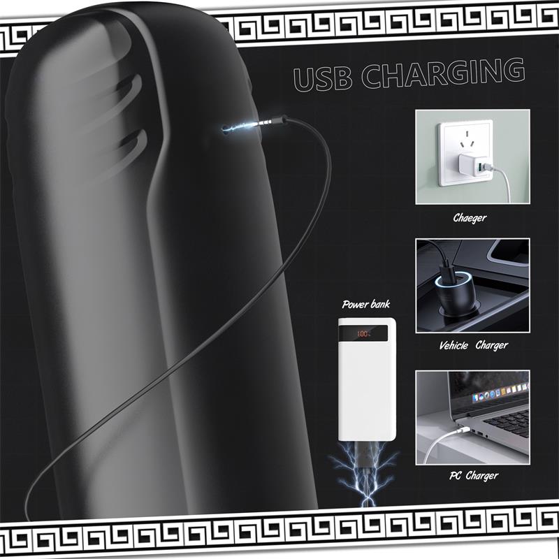 JUICY LAMOUR - COSIMA MASTURBATOR WITH THRUSTING, VIBRATION AND SUCTION EFECT