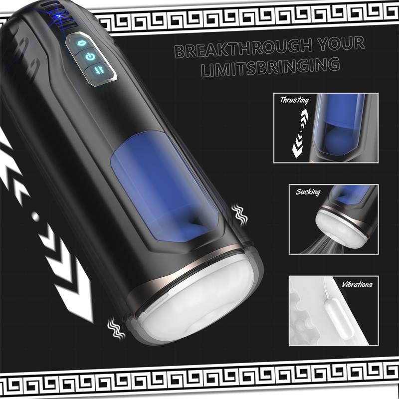 JUICY LAMOUR - COSIMA MASTURBATOR WITH THRUSTING, VIBRATION AND SUCTION EFECT