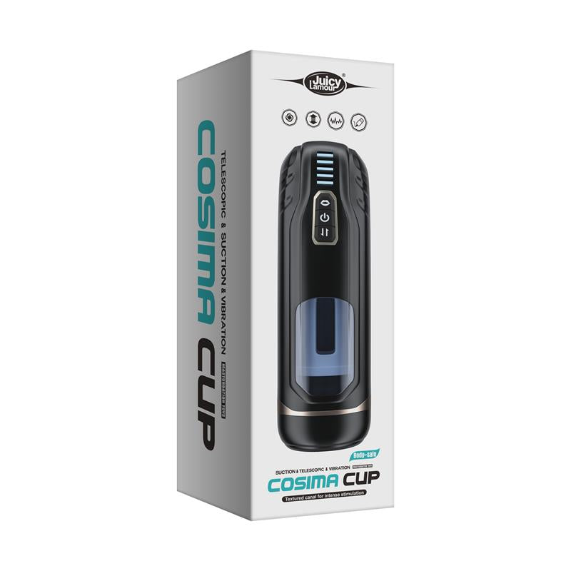 JUICY LAMOUR - COSIMA MASTURBATOR WITH THRUSTING, VIBRATION AND SUCTION EFECT