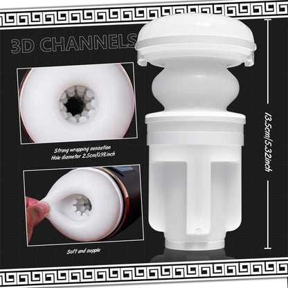 JUICY LAMOUR - COSIMA MASTURBATOR WITH THRUSTING, VIBRATION AND SUCTION EFECT