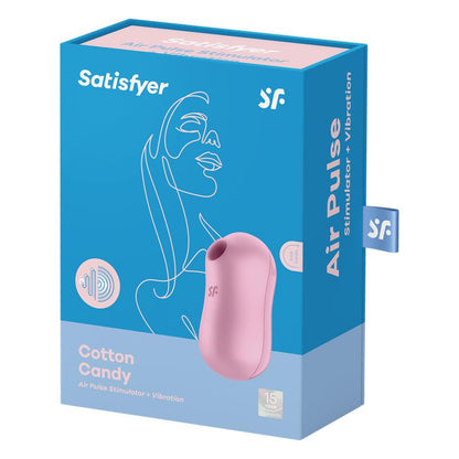 SATISFYER - COTTON CANDY CLITORIS SUCKER AND VIBRATOR LILA