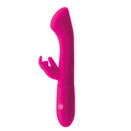 GOODIES - COTTON G-SPOT AND RABBIT VIBE USB SILICONE FUCHSIA