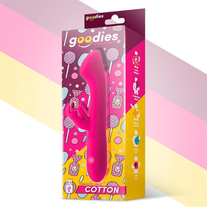 GOODIES - COTTON G-SPOT AND RABBIT VIBE USB SILICONE FUCHSIA