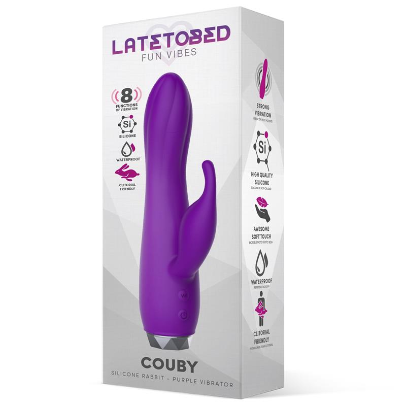 LATETOBED - COUBY SILICONE RABBIT PURPLE VIBRATOR