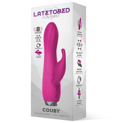 LATETOBED - COUBY SILICONE RABBIT VIBE PINK