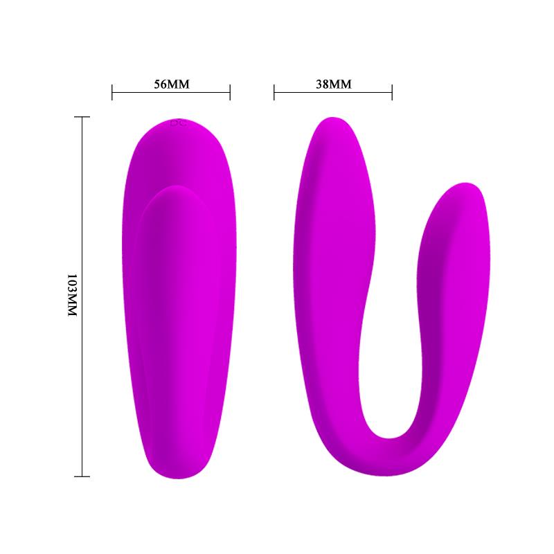 PRETTYLOVE - COUPLE STIMULATOR REMOTE CONTROL PINK