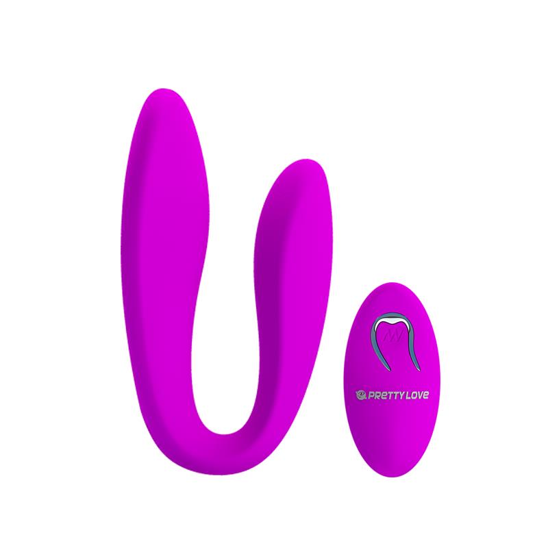 PRETTYLOVE - COUPLE STIMULATOR REMOTE CONTROL PINK
