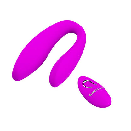 PRETTYLOVE - COUPLE STIMULATOR REMOTE CONTROL PINK