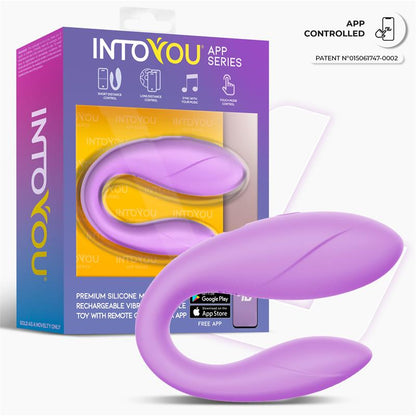 INTOYOU APP SERIES - COUPLE TOY WITH APP FLEXIBLE SILICONE LAVENDER
