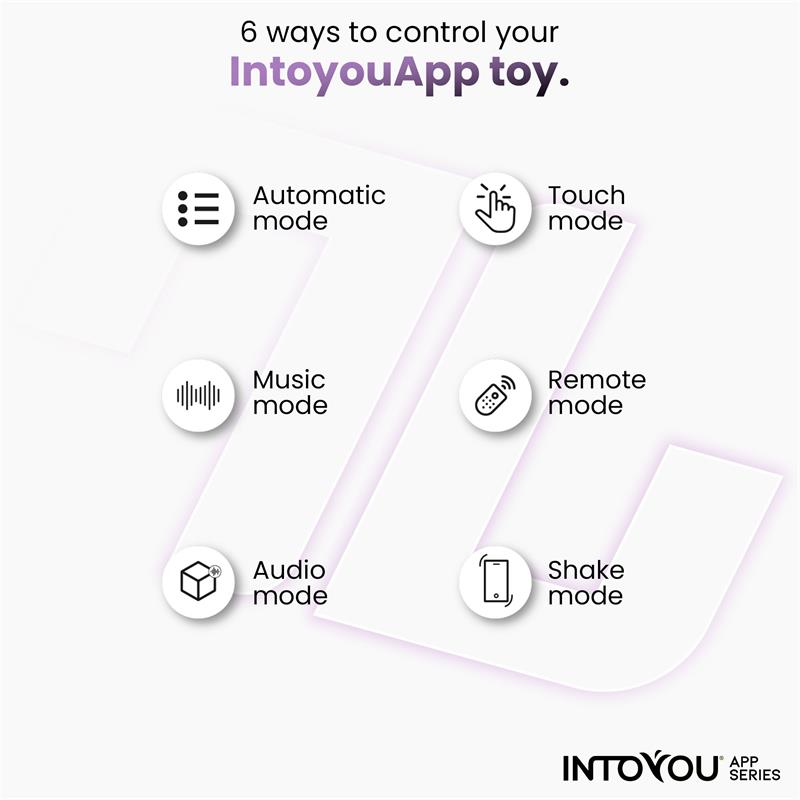 INTOYOU APP SERIES - COUPLE TOY WITH APP FLEXIBLE SILICONE LAVENDER