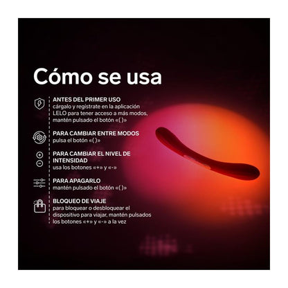 LELO - COUPLES TOY BOOMERANG CORAL RED